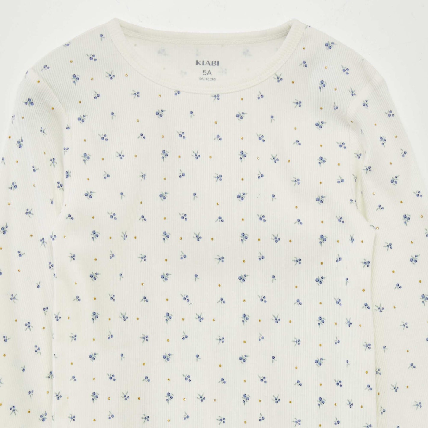 2-piece printed ribbed pyjamas WHITE