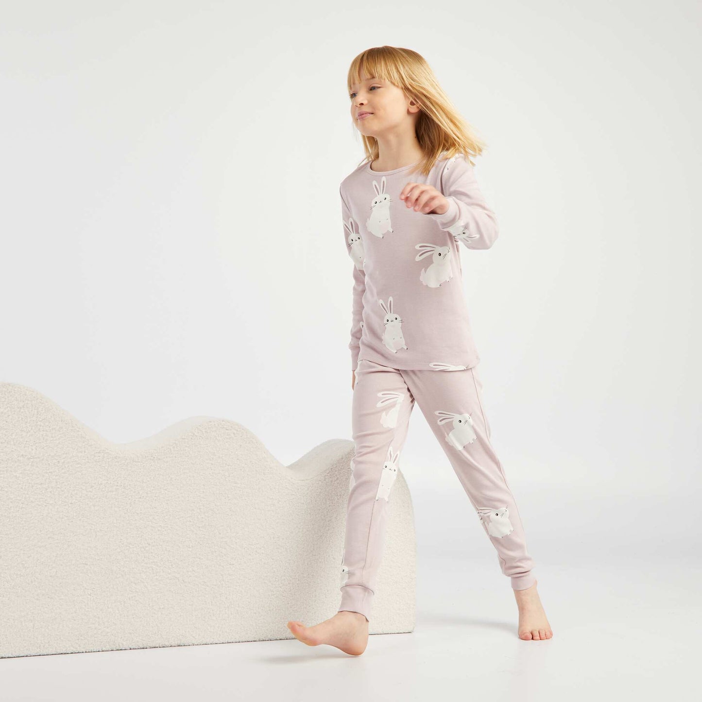 T-shirt + trousers long pyjama set - 2-piece set PINK
