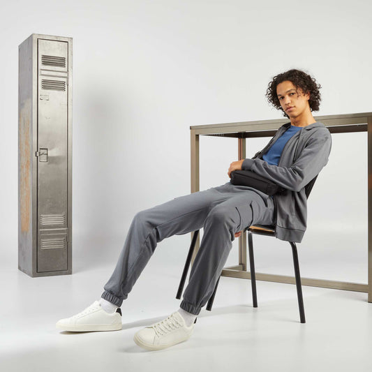 French terry multi-pocket joggers GREY