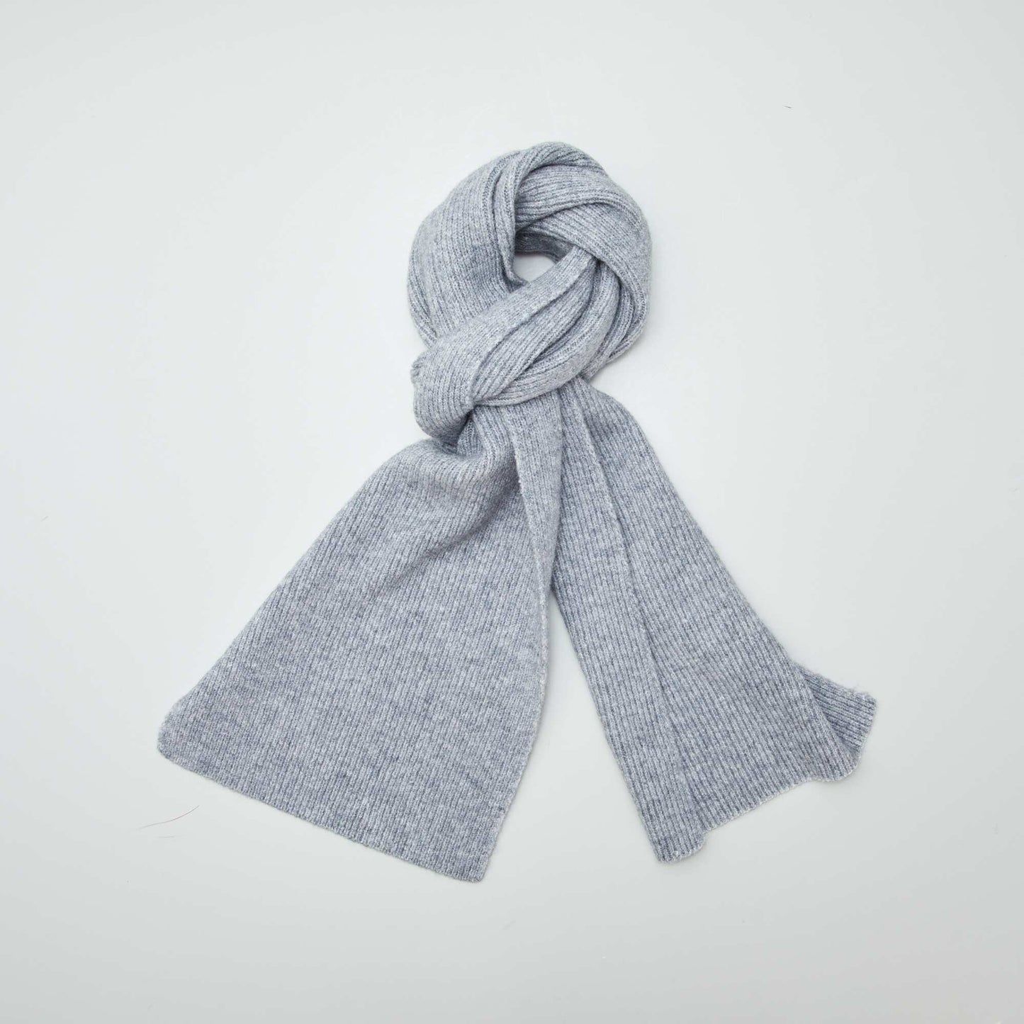 Ribbed scarf GREY