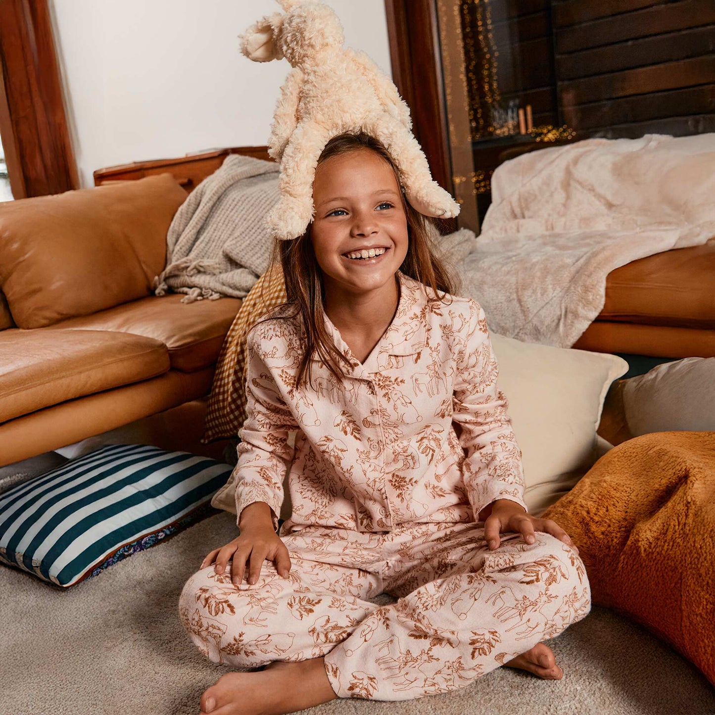 Flannel pyjama set - 2-piece set PINK