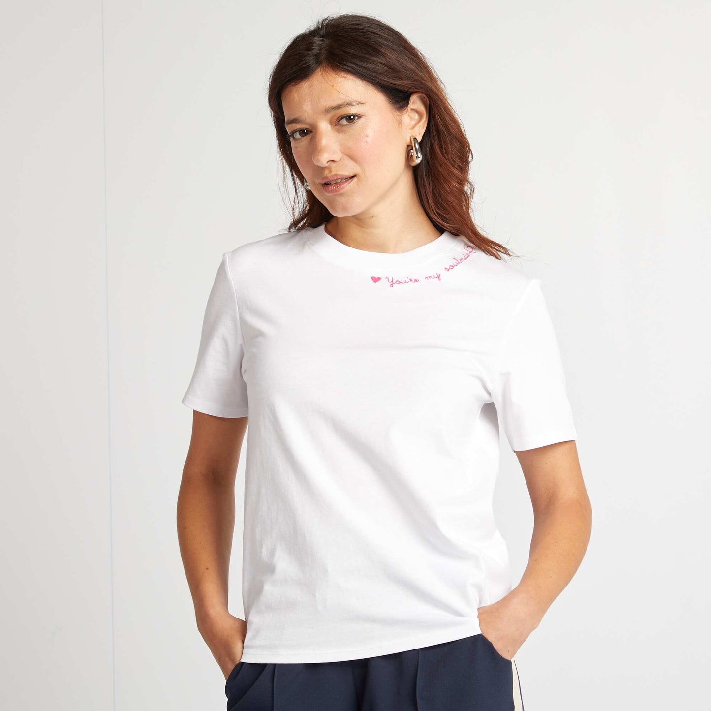 Short-sleeved T-shirt - Valentine's Day WHITE