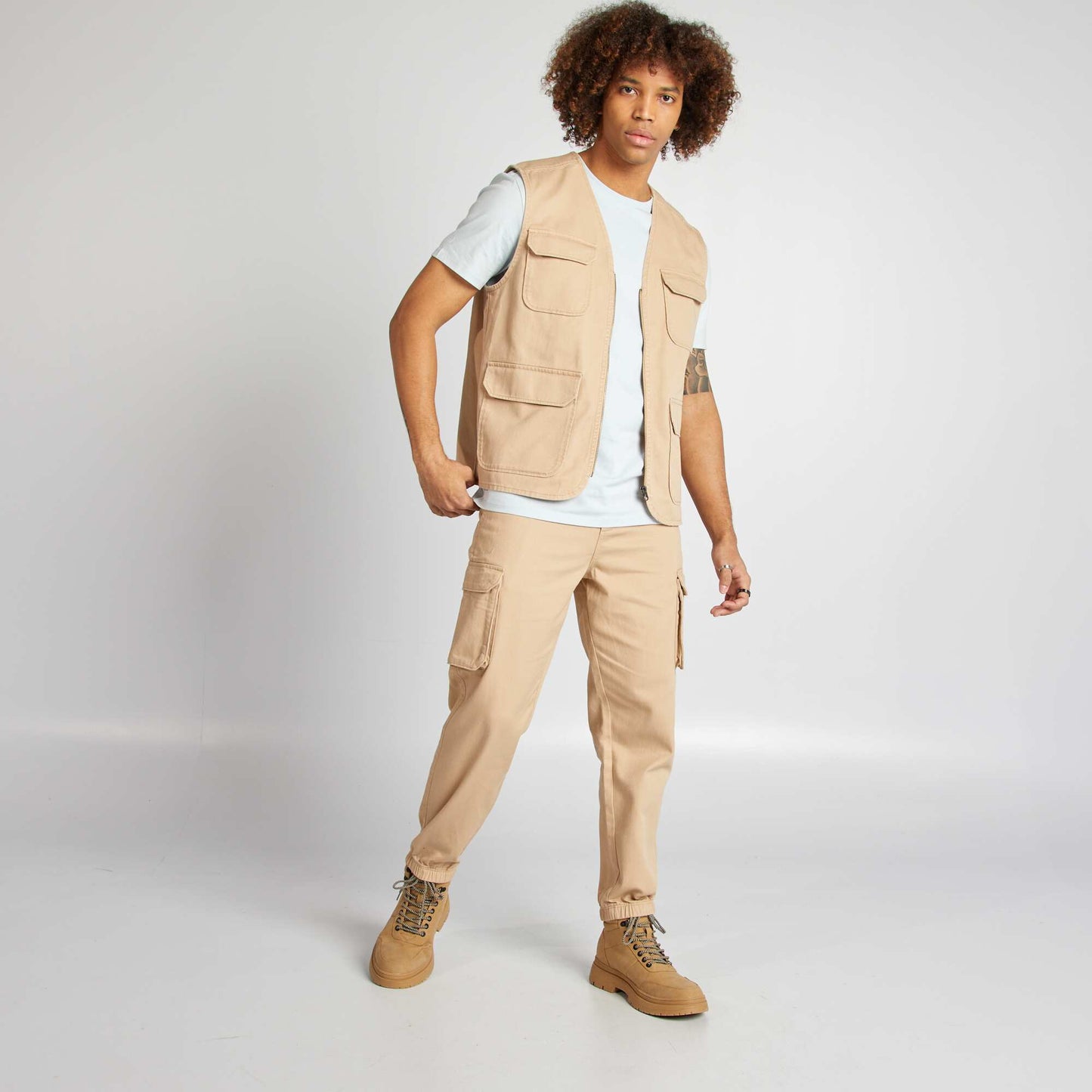 Multi-pocket trousers BEIGE