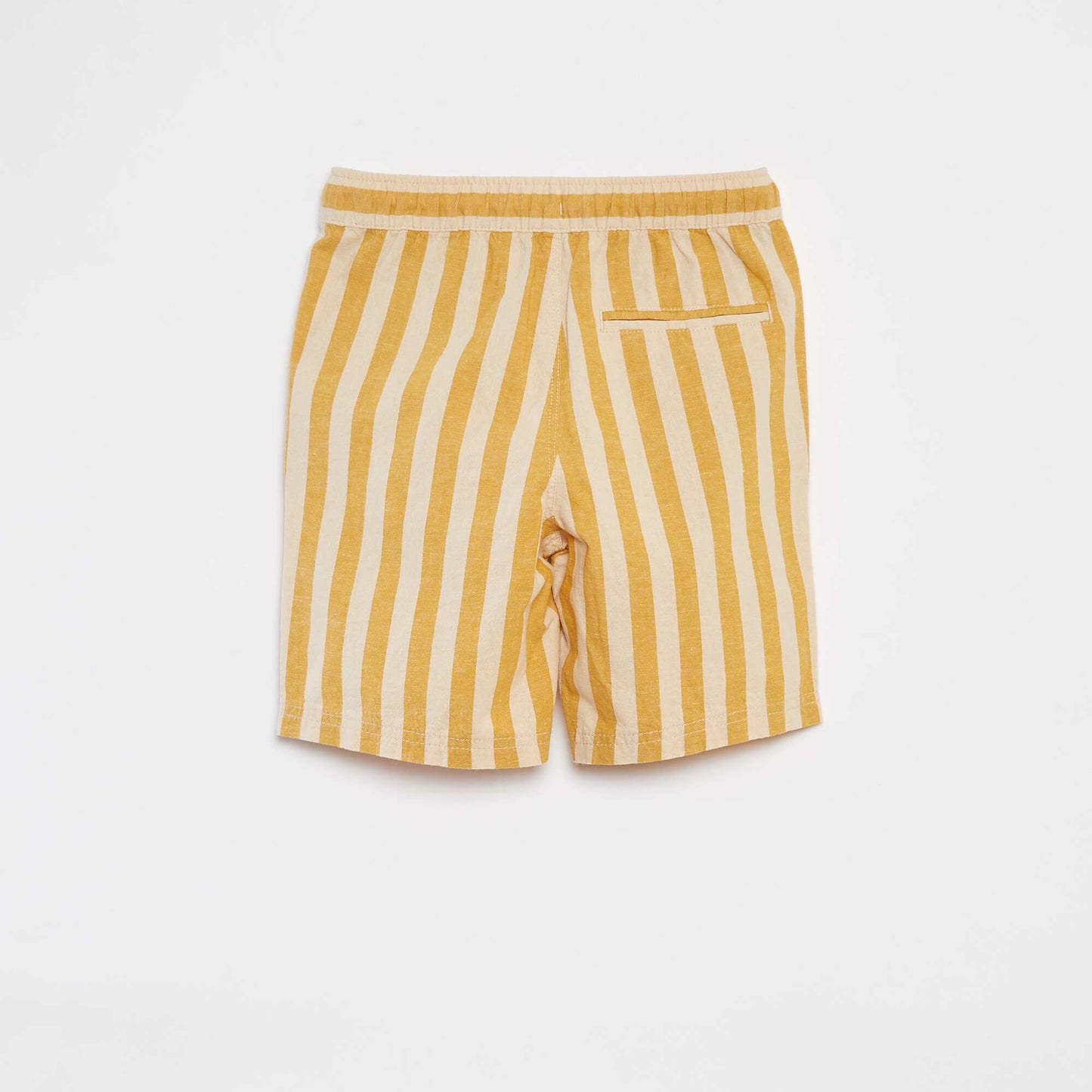 Striped shorts with pockets WHITE