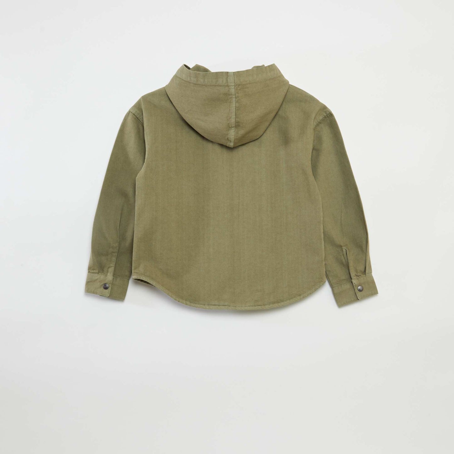 Regular-fit overshirt with hood KHAKI