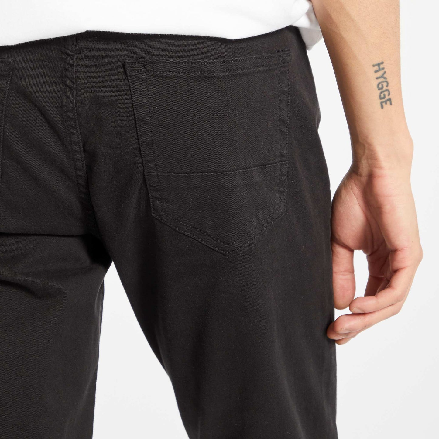 Slim 5-pocket chinos - L32 BLACK