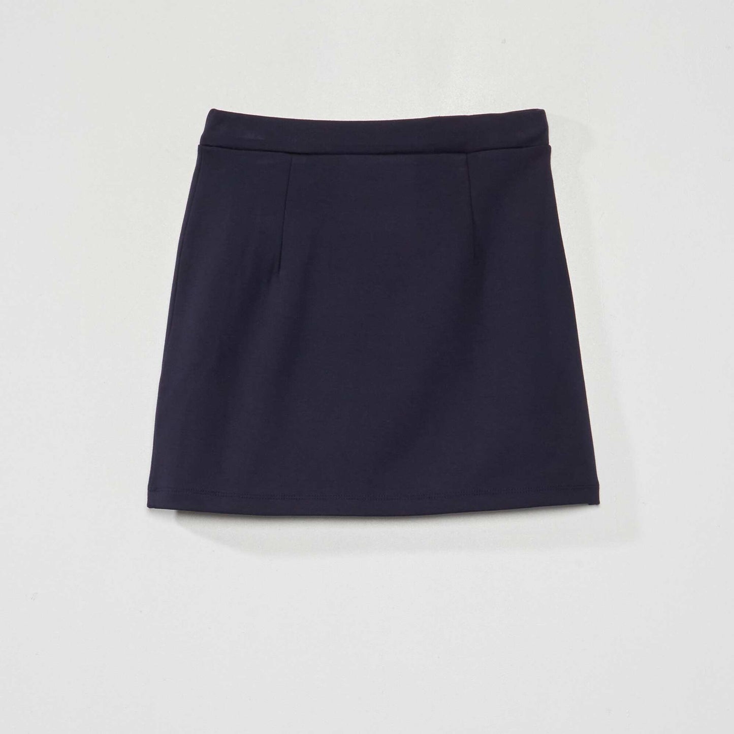 Short skirt with buttons on the front blue