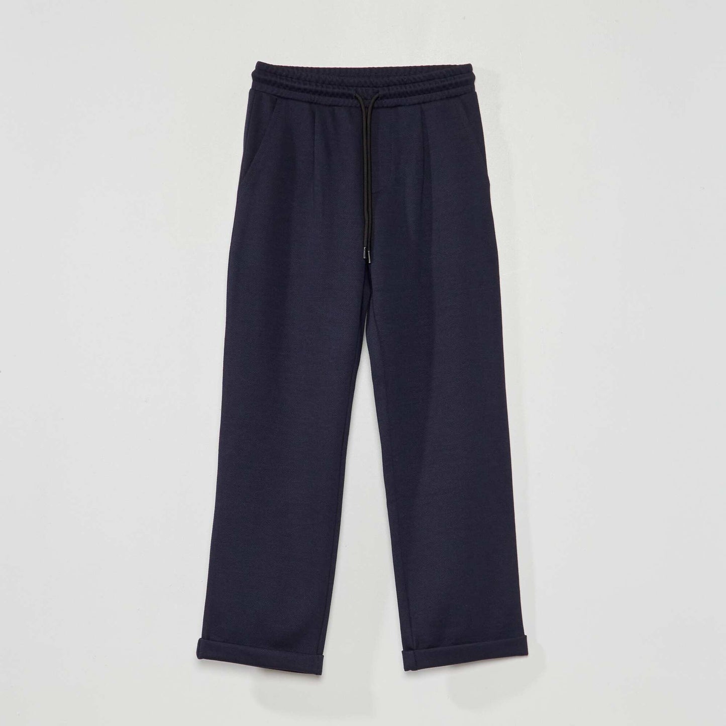 Piqué knit joggers ME_BLUE