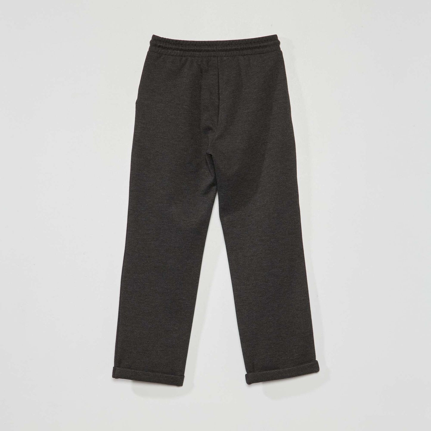 Piqué knit joggers ME_GRAY