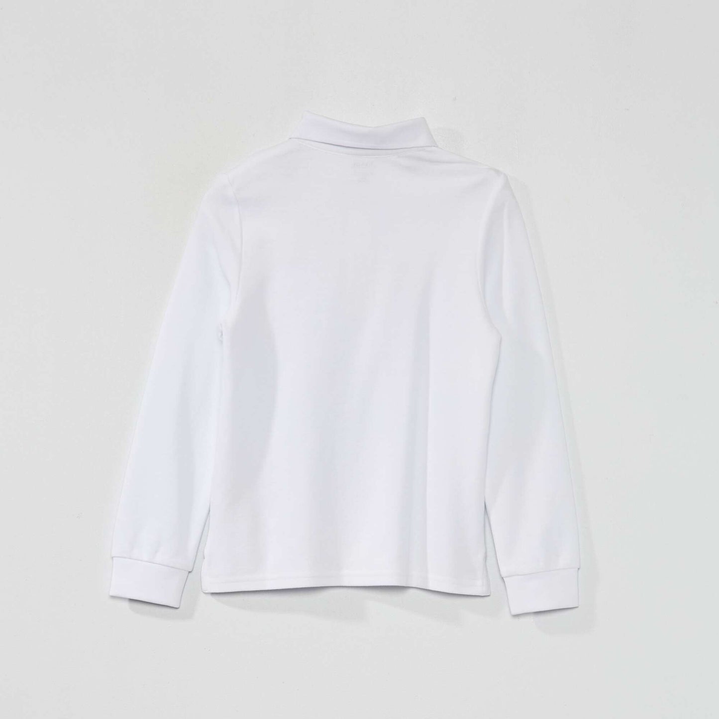 Piqué knit polo shirt WHITE