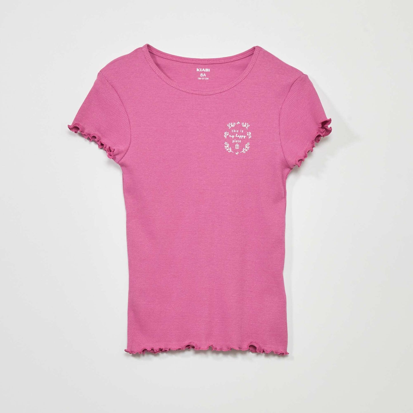 Ribbed short pyjamas - Two-piece set PURPLE