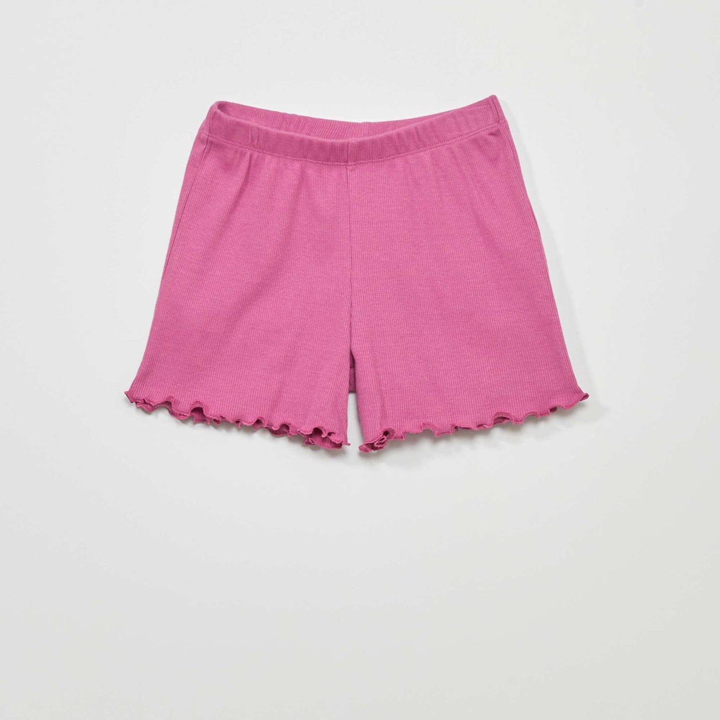 Ribbed short pyjamas - Two-piece set PURPLE