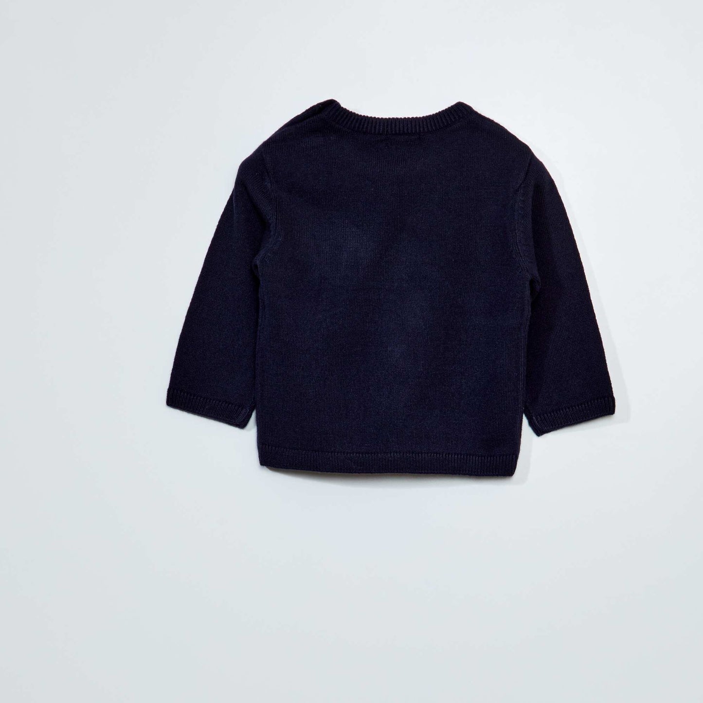 Christmas jumper with reindeer pattern NAVY_KIDNEY