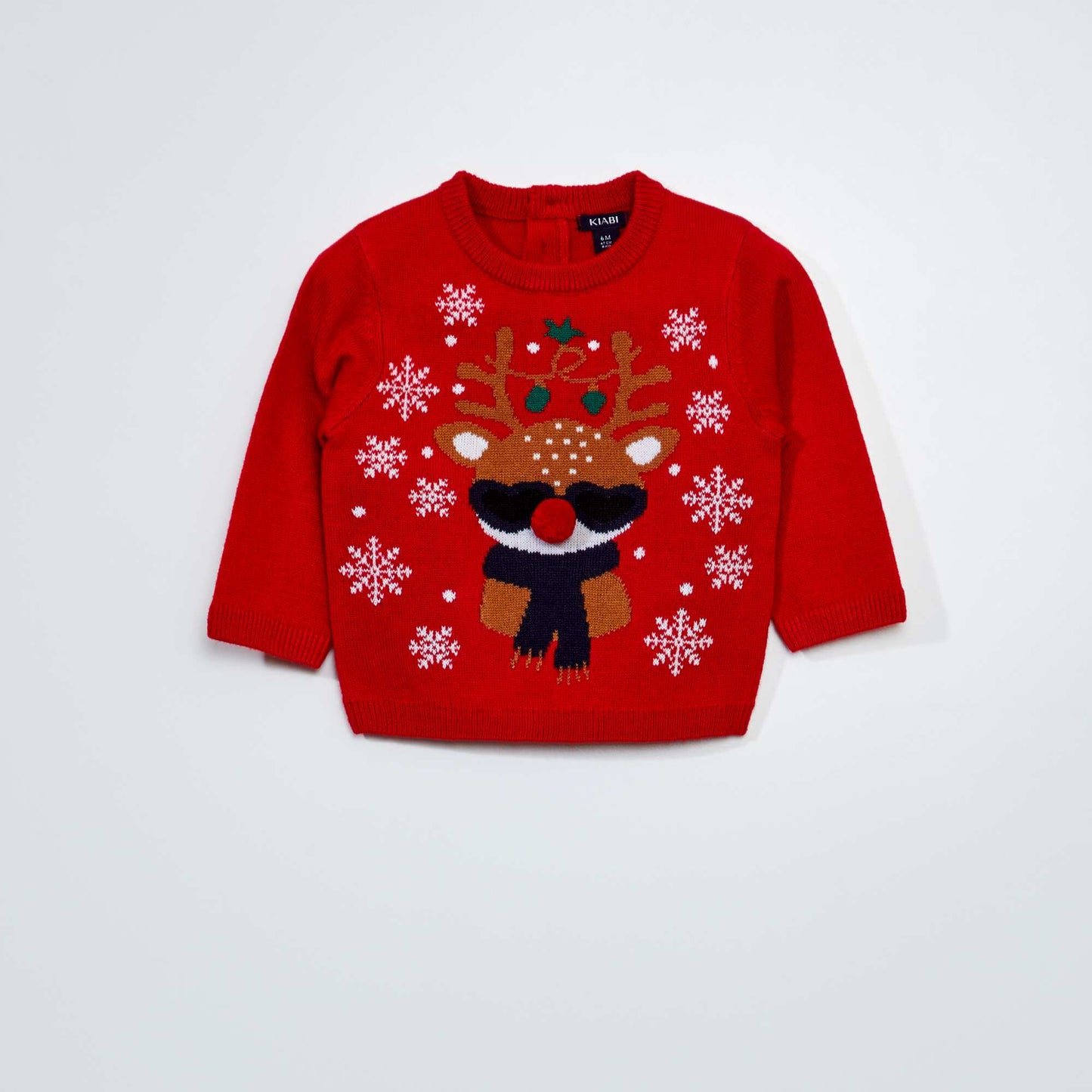 Patterned Christmas jumper RED_KIDNEY