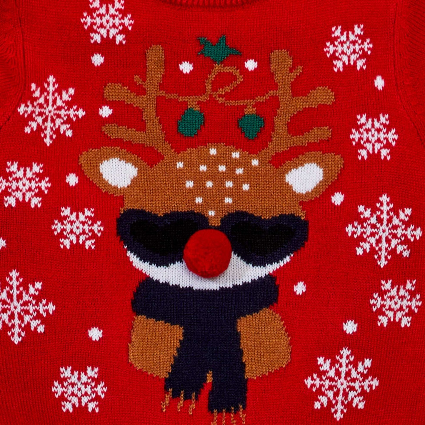 Patterned Christmas jumper RED_KIDNEY
