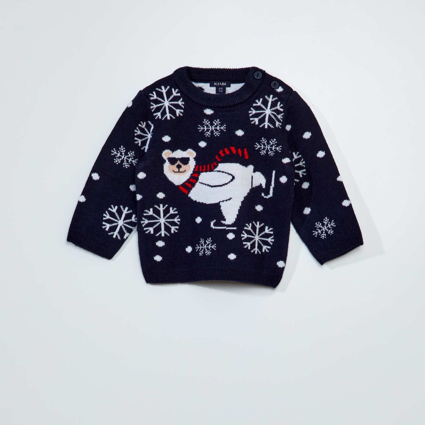 Printed Christmas jumper NAVY_BEAR