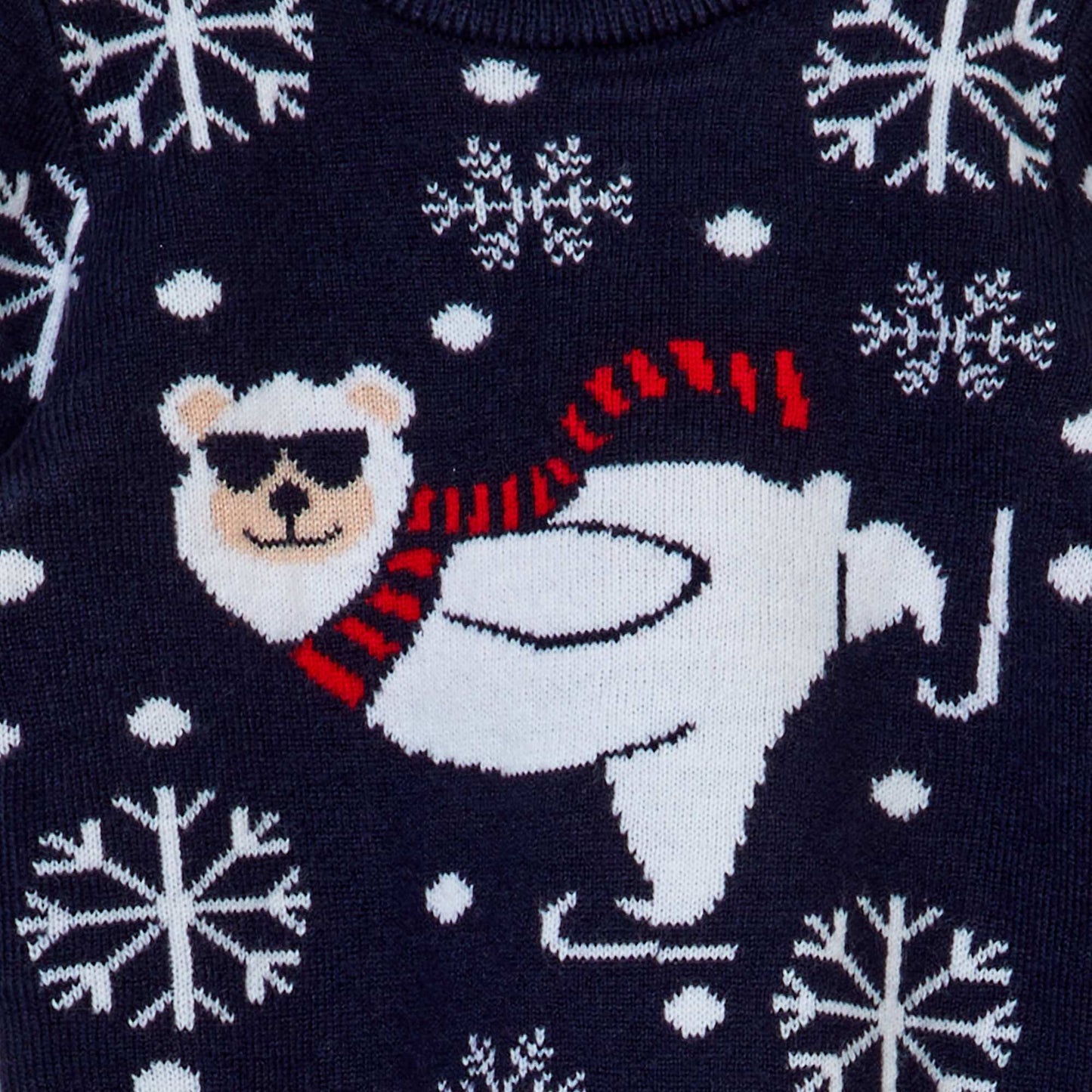 Printed Christmas jumper NAVY_BEAR