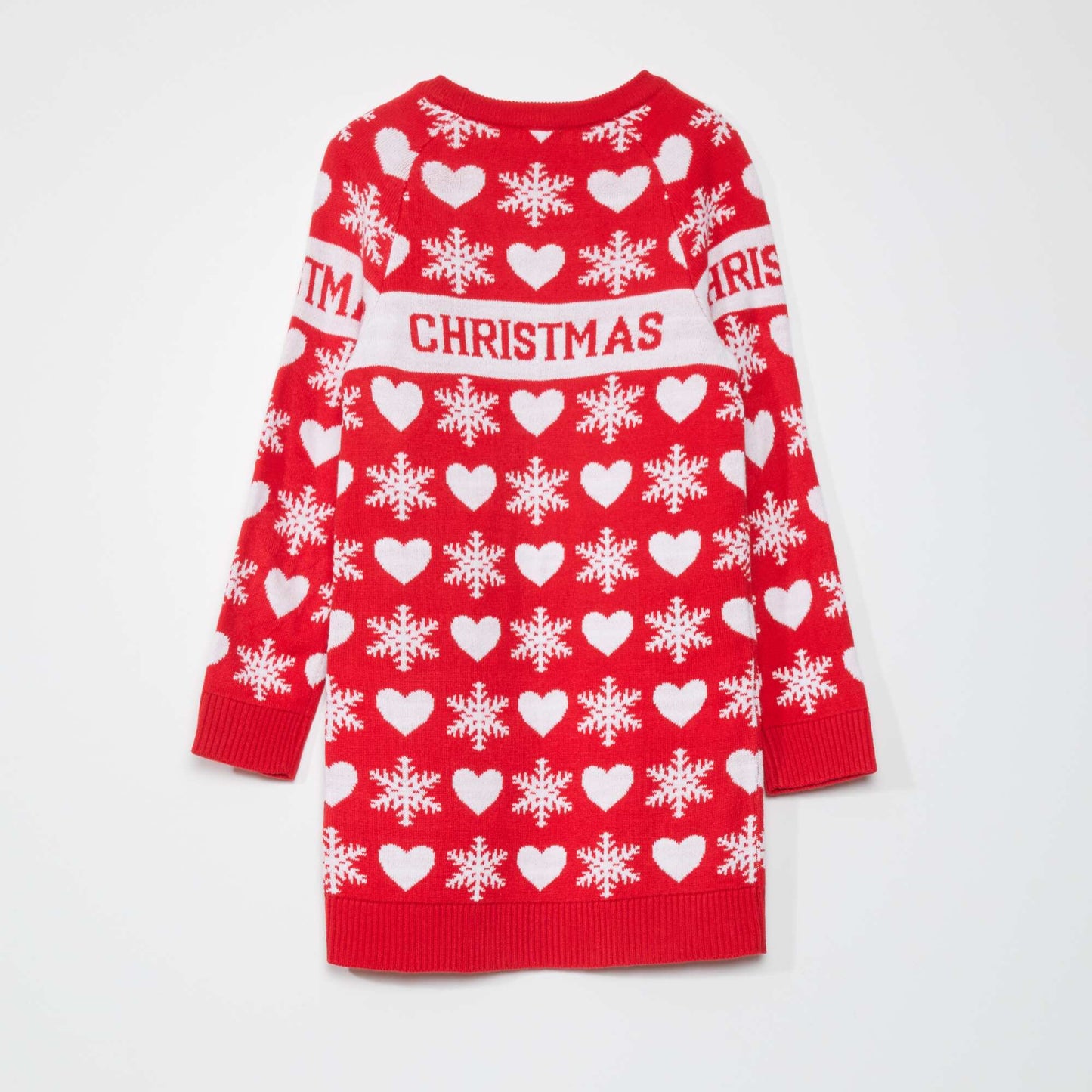 Christmas jumper dress RED