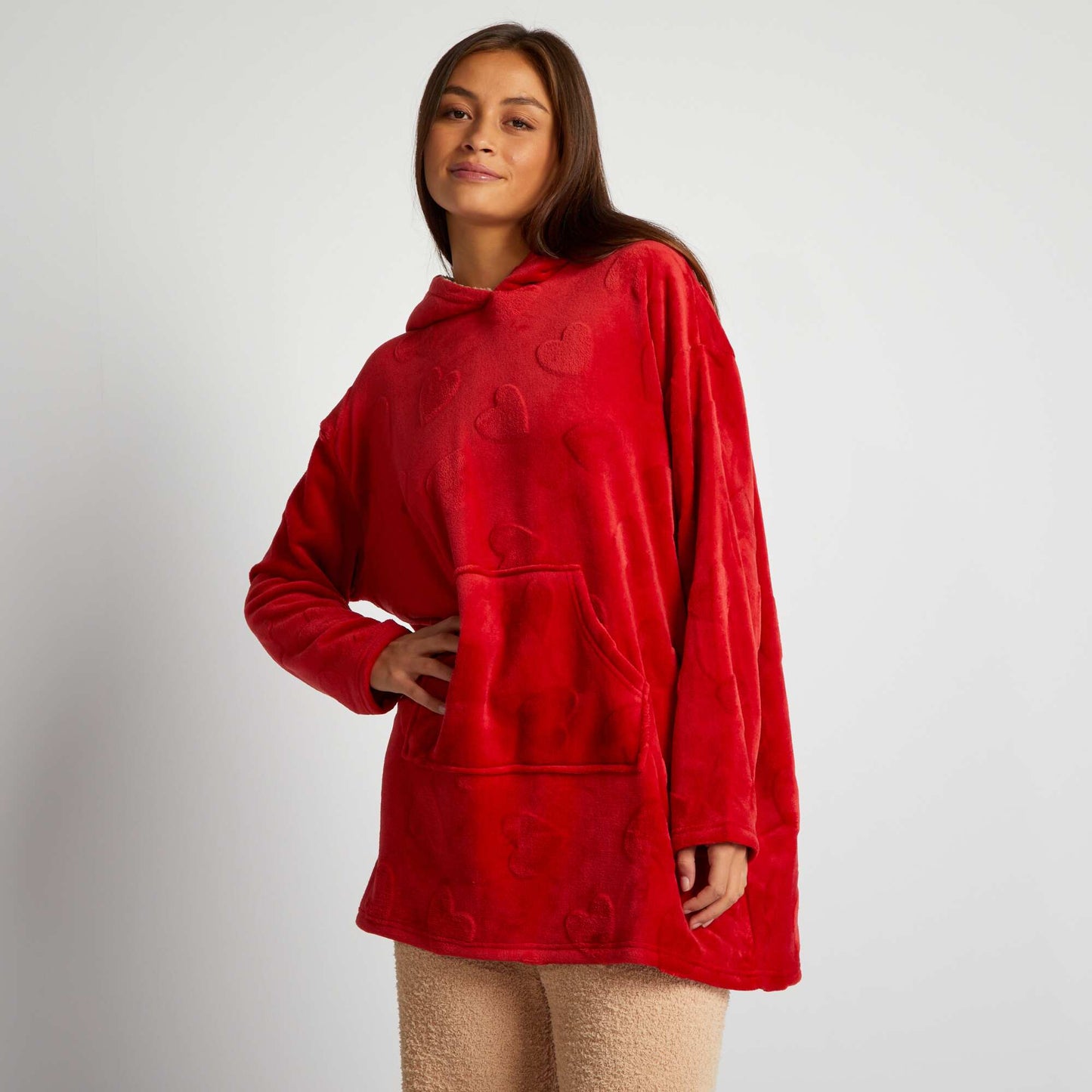 Sherpa hoodie HEART