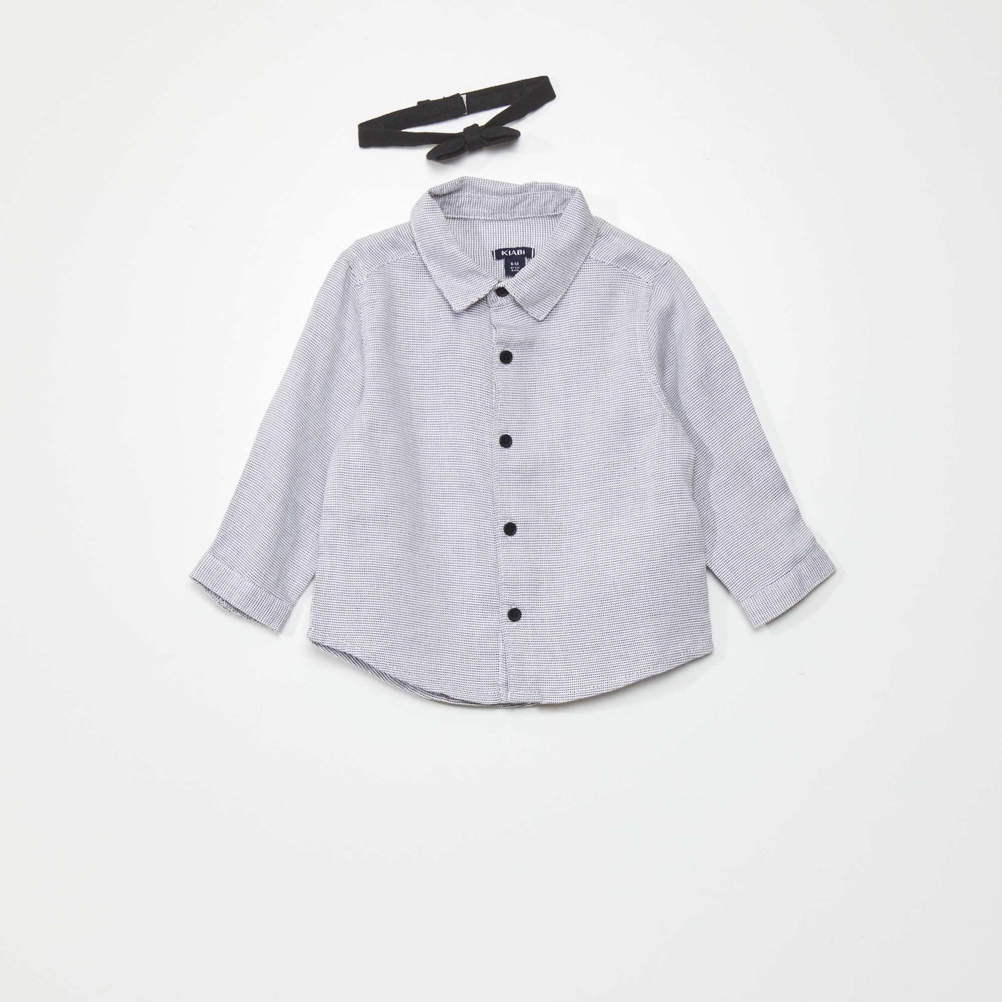 Shirt + trousers + bow tie set - 3-piece set black
