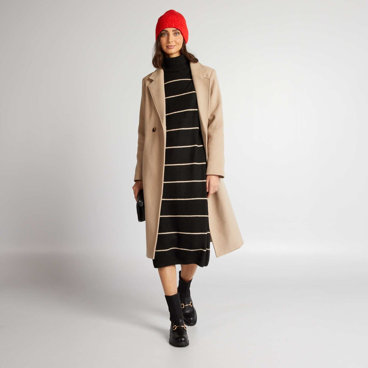 High-neck jumper dress AOSTRIPE