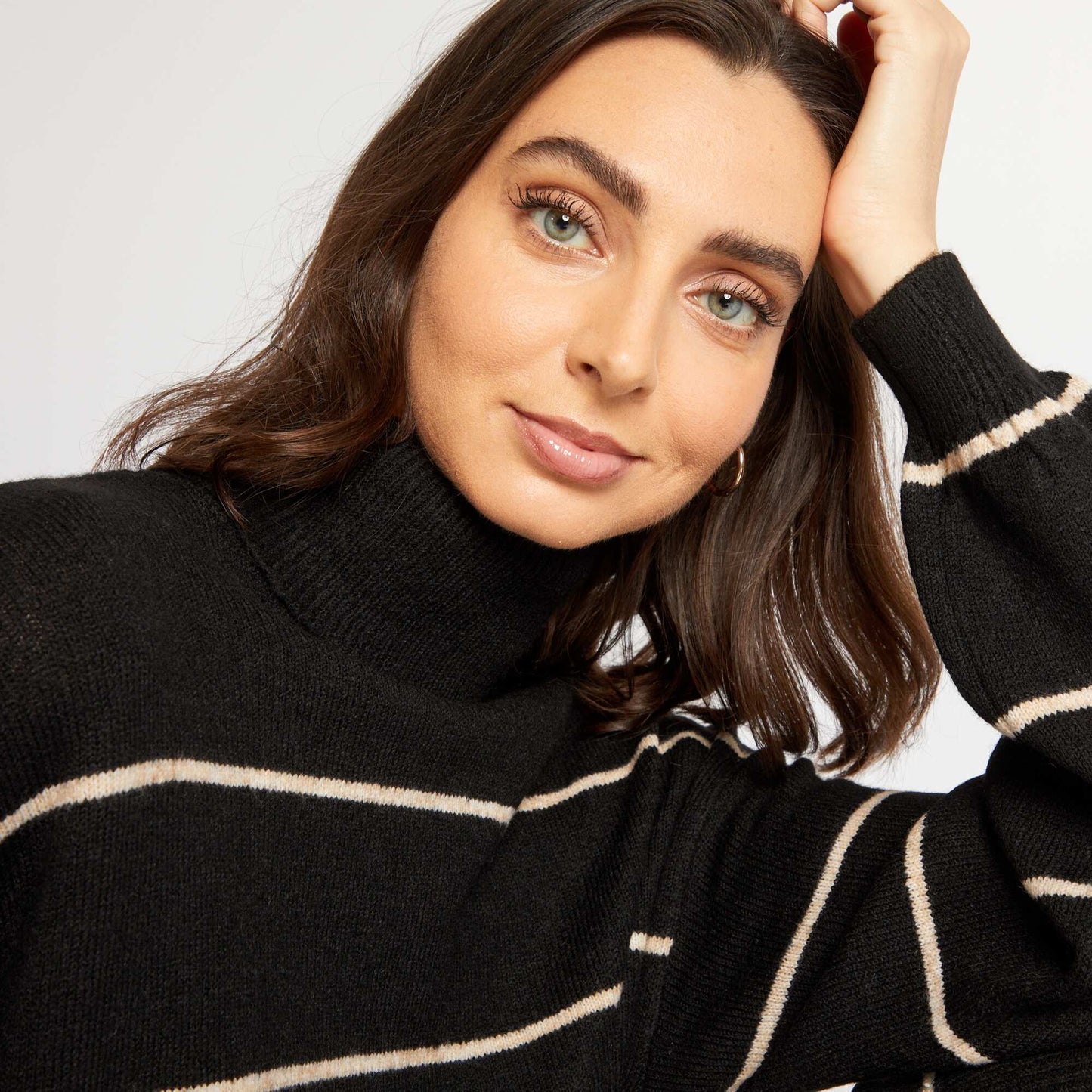 High-neck jumper dress AOSTRIPE