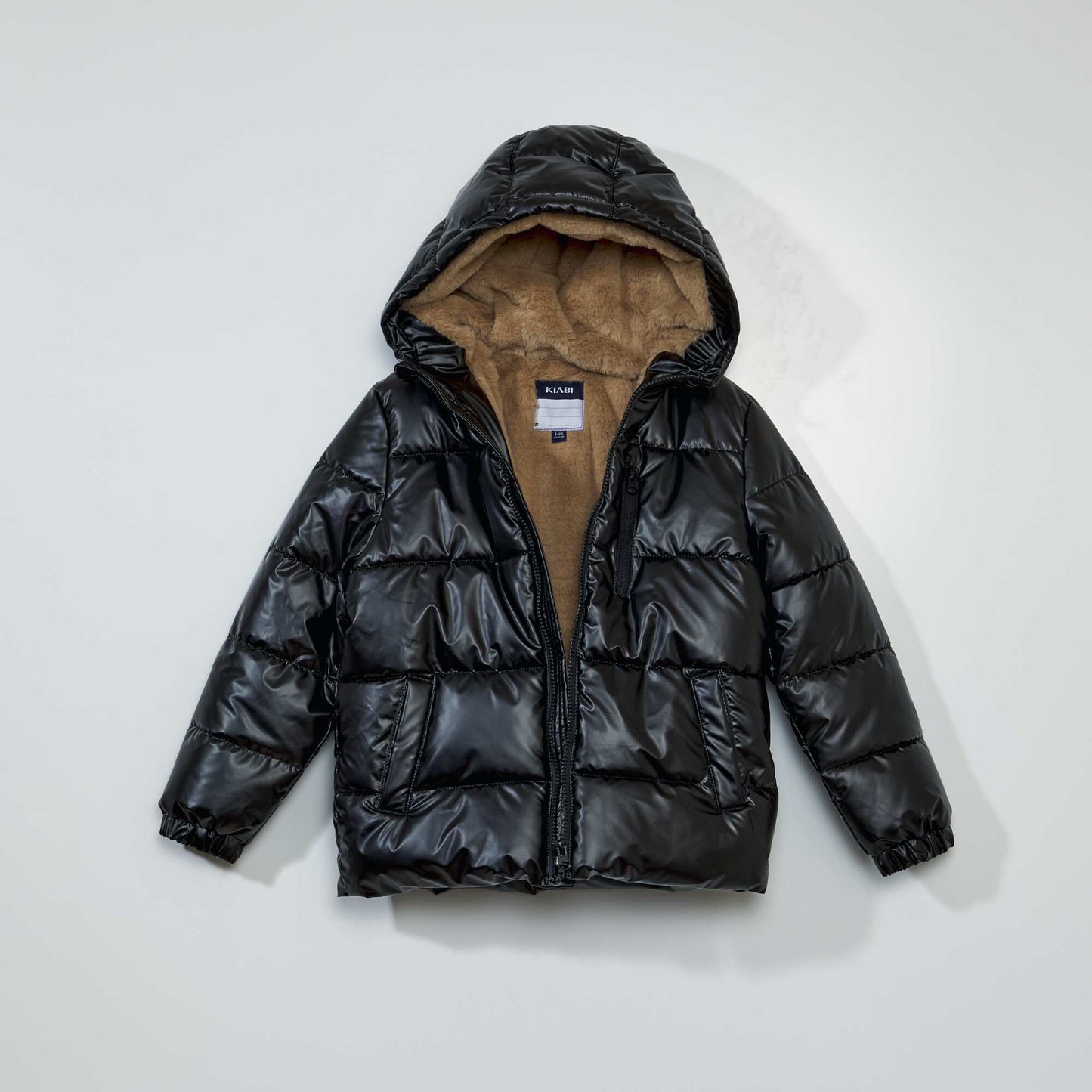 Padded jacket with fleece lining BLACK COMBO