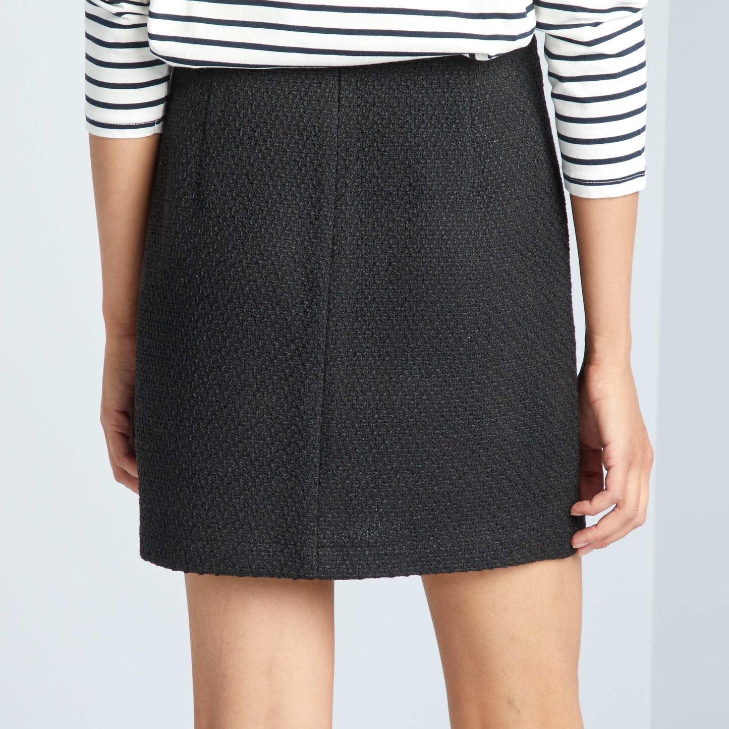 Short skirt PLAINBLACK