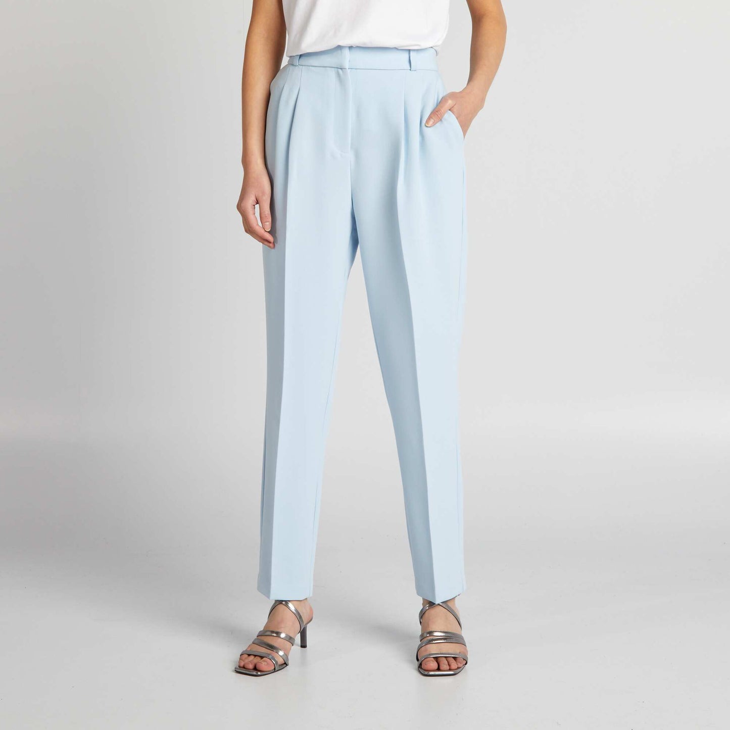 Cigarette suit trousers BLUE