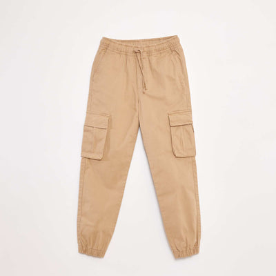 Stretchy multi-pocket trousers BEIGE