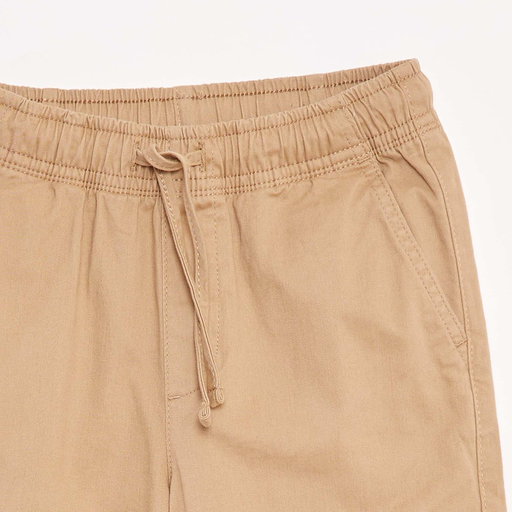 Stretchy multi-pocket trousers BEIGE