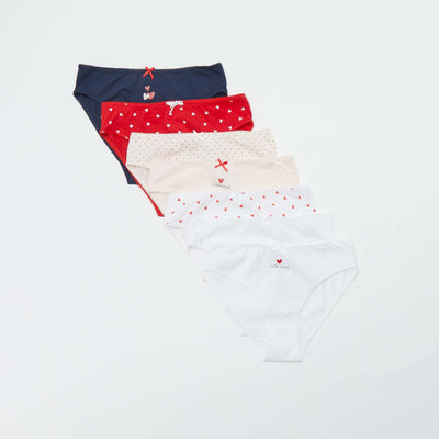 Pack of 7 briefs RED