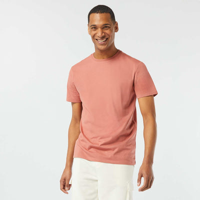 Round-neck cotton T-shirt PINK