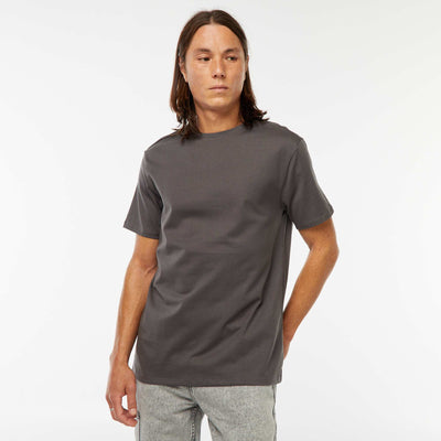 Round-neck cotton T-shirt GREY