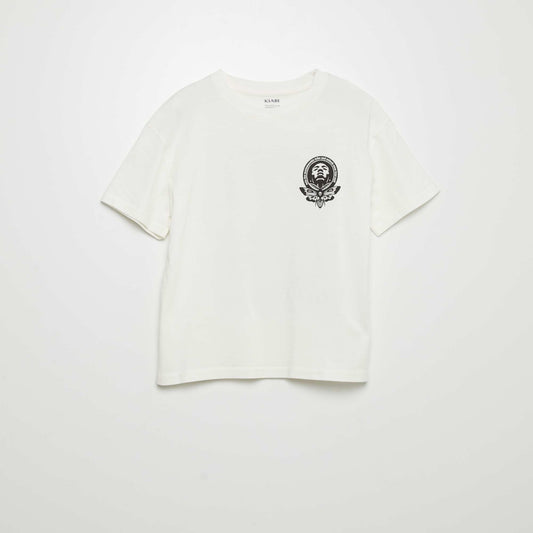 Printed T-shirt WHITE