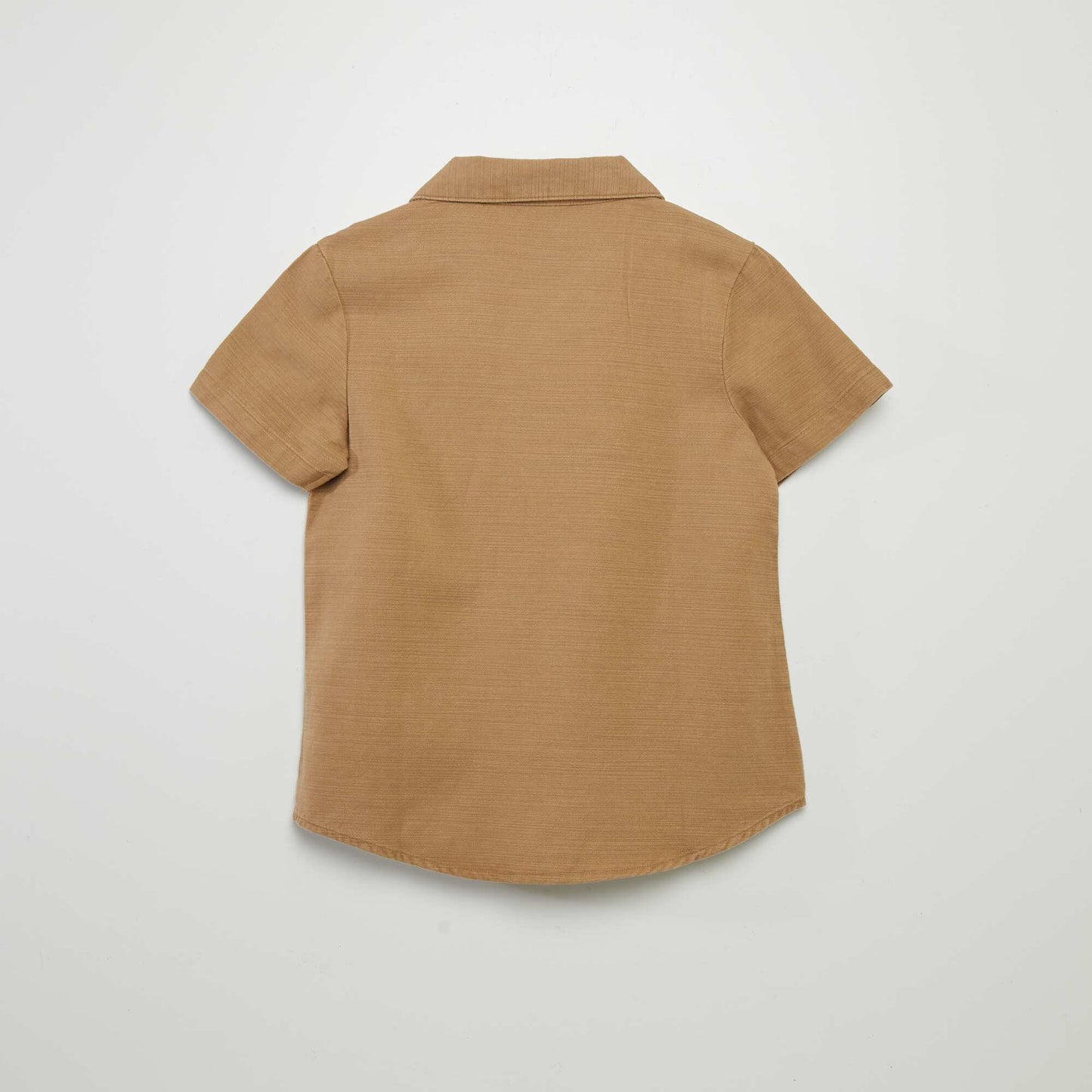 Plain short-sleeved shirt BEIGE