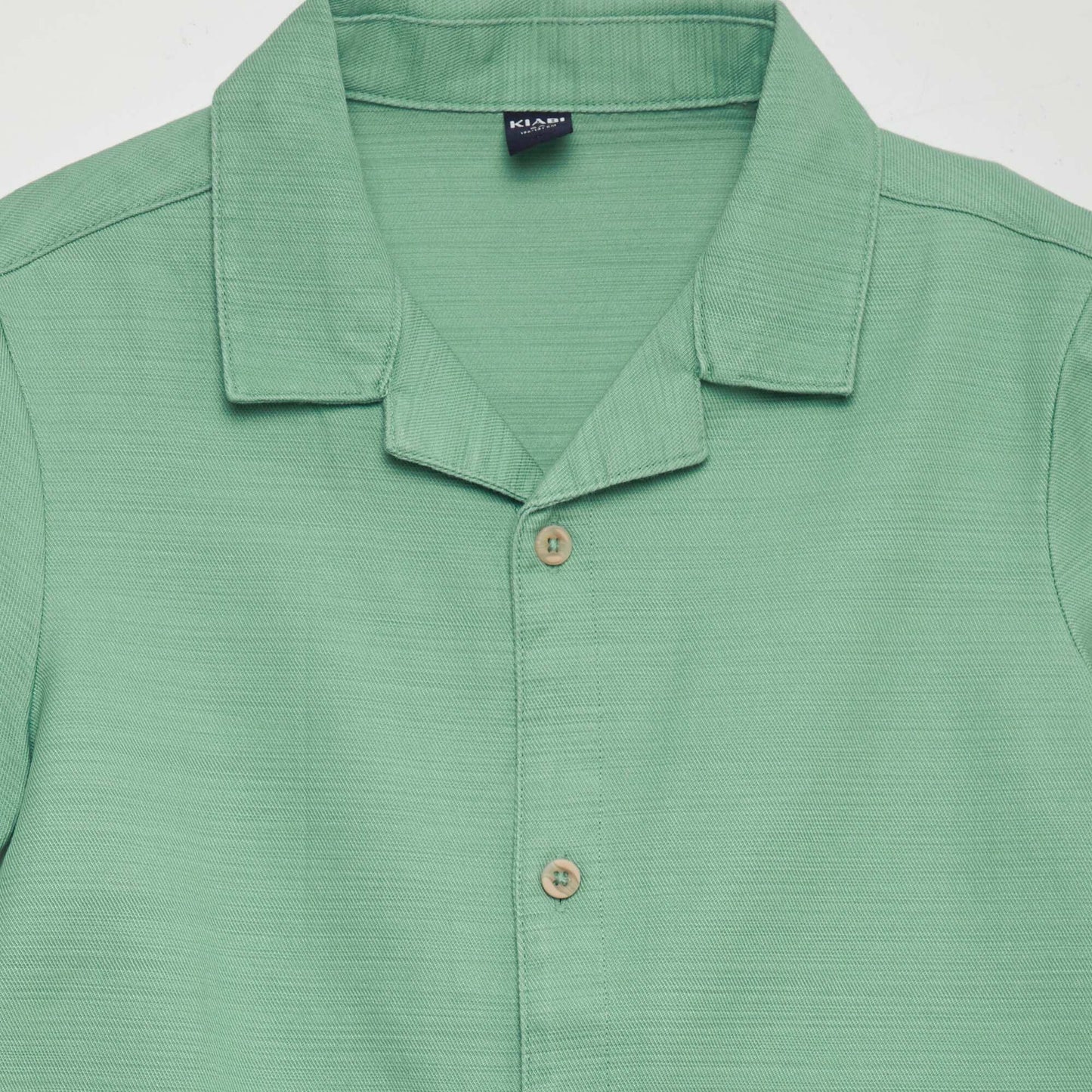 Plain short-sleeved shirt GREEN