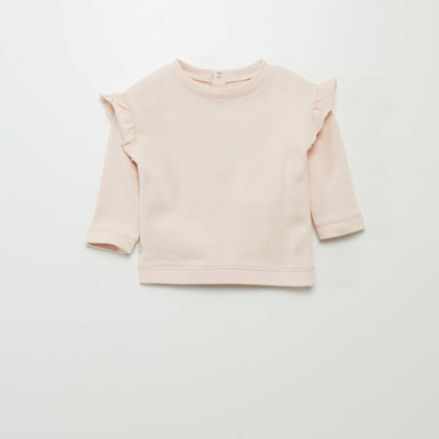Ruffled sweatshirt PINK
