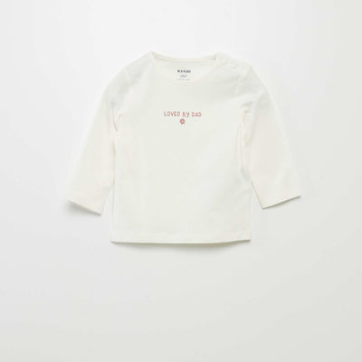 Slogan T-shirt WHITE
