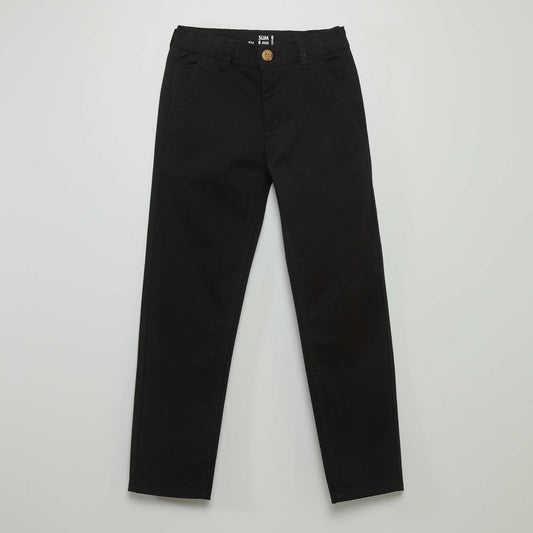 Slim-fit chinos black