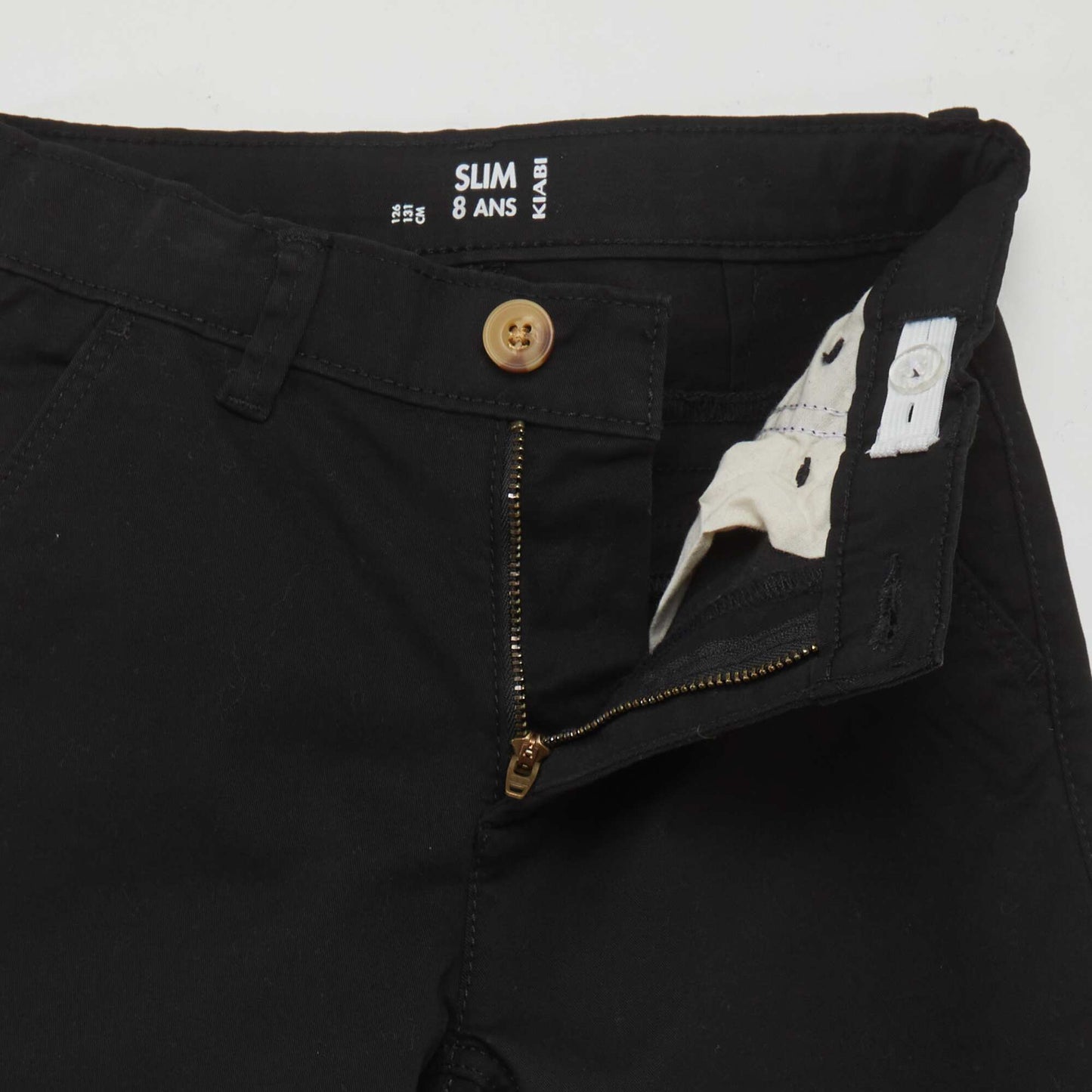 Slim-fit chinos black