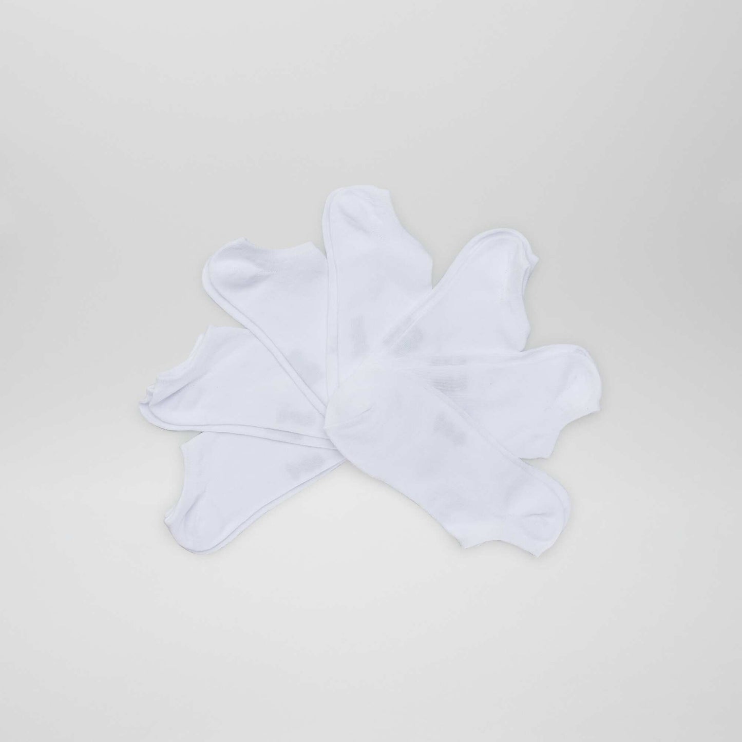 Pack of 7 Invisible Socks WHITE