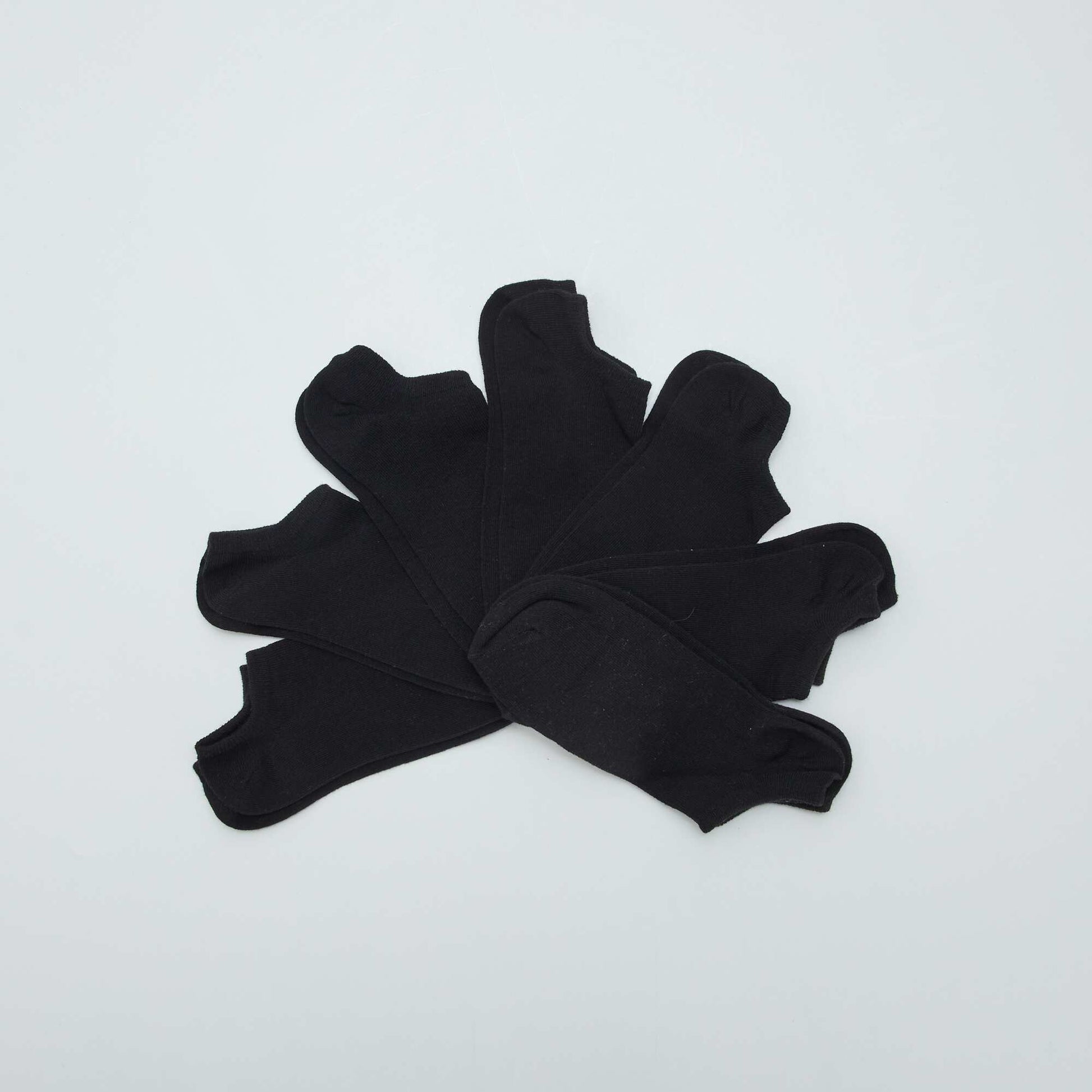 Pack of 7 Invisible Socks BLACK