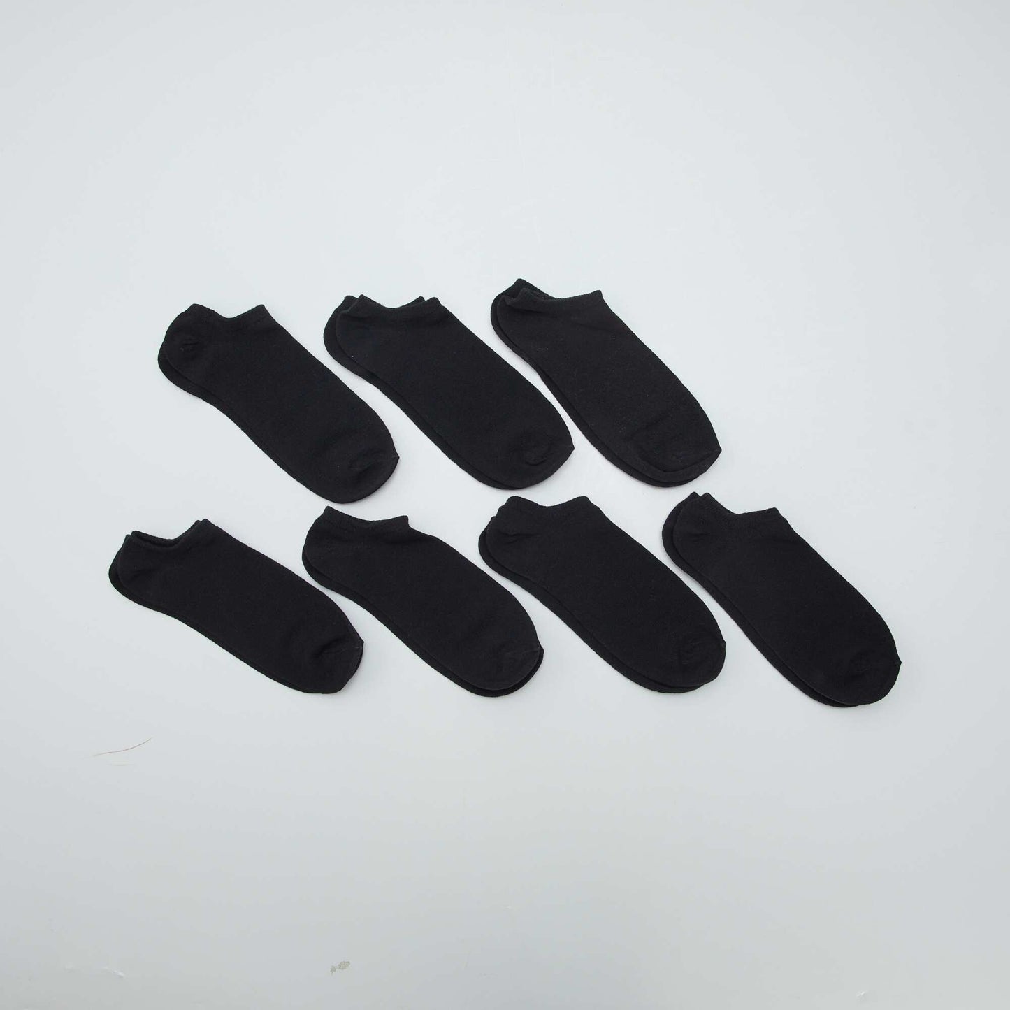 Pack of 7 Invisible Socks BLACK