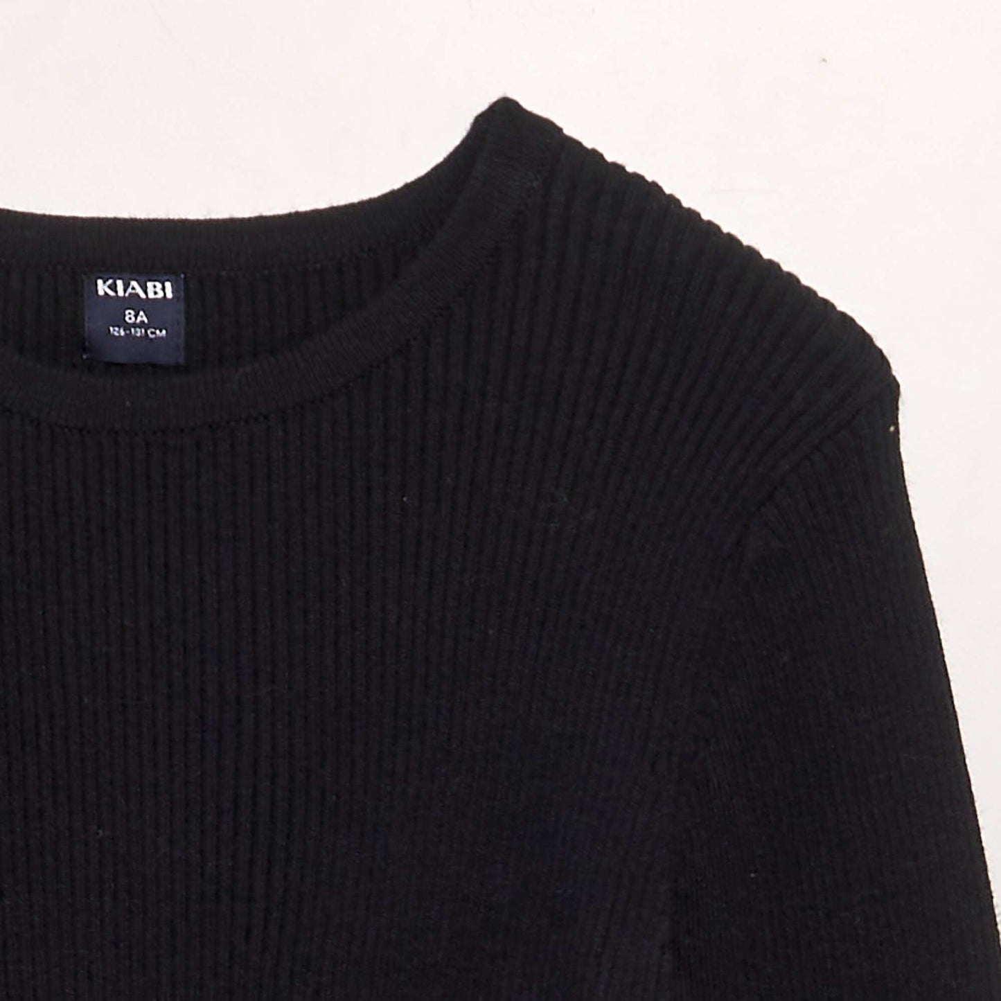 Ribbed sweater black