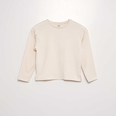 Thick jersey knit T-shirt - Tough CottonT WHITE