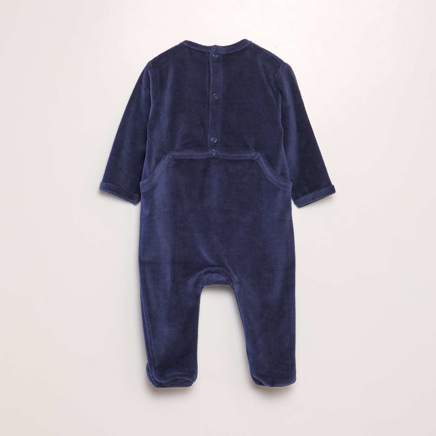 Velour sleepsuit BLUE