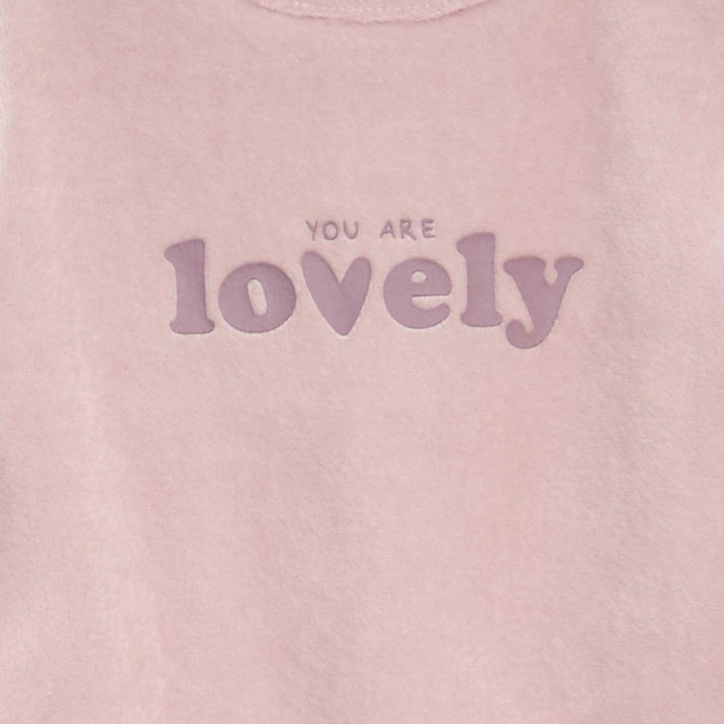 Velour sleepsuit PINK