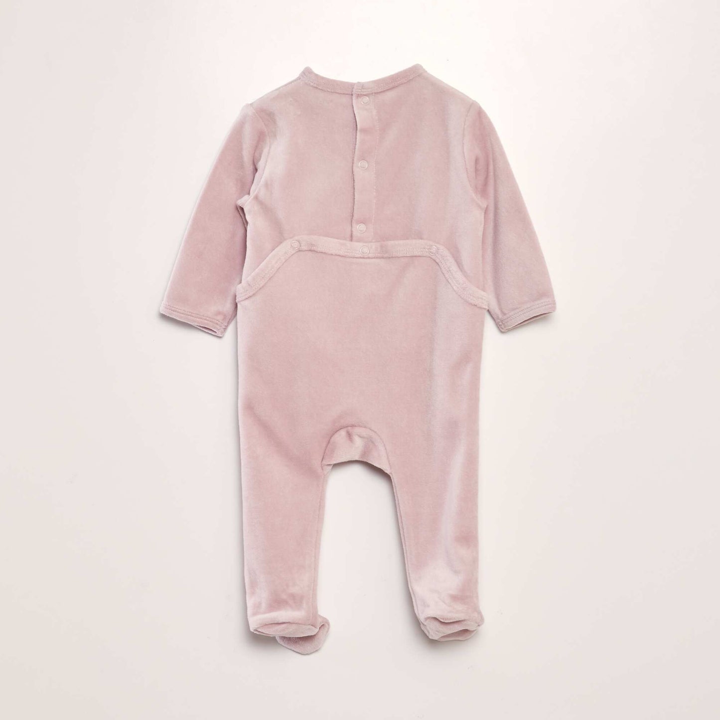 Velour sleepsuit PINK