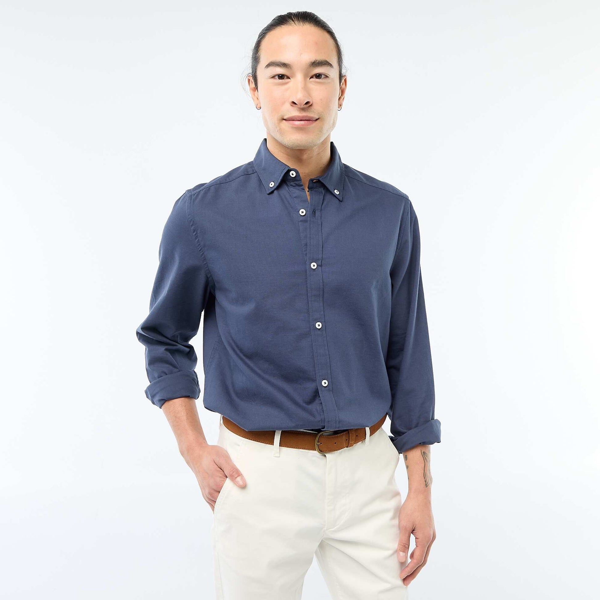 Regular-fit Oxford shirt BLUE